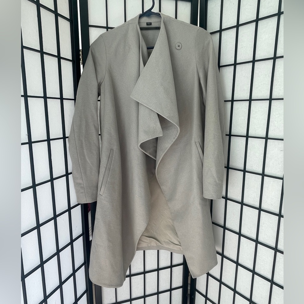 All Saints Light Gray Trench Coat